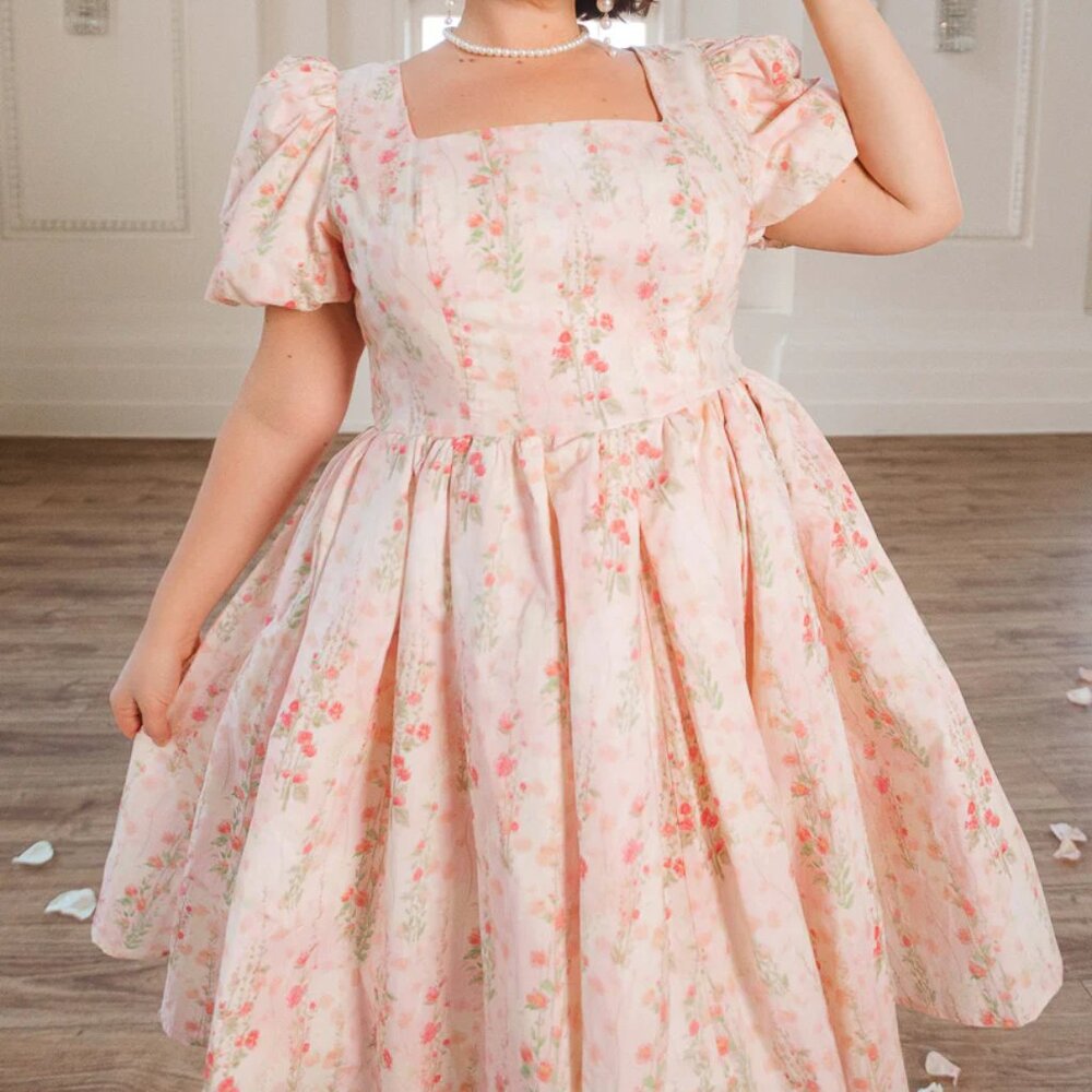 Ivy City Co Cupcake Dress in Pink Floral 20W NWOT - Picture 2 of 5